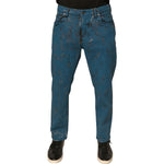 Dolce & Gabbana Blue Logo Cotton Stretch Skinny Denim Jeans PAN76092-48