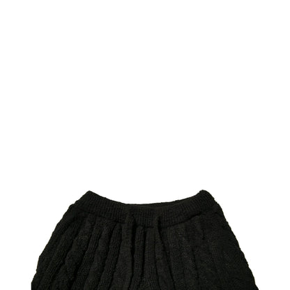 Dolce & Gabbana Black Wool Knitted Skinny Pants Dolce & Gabbana
