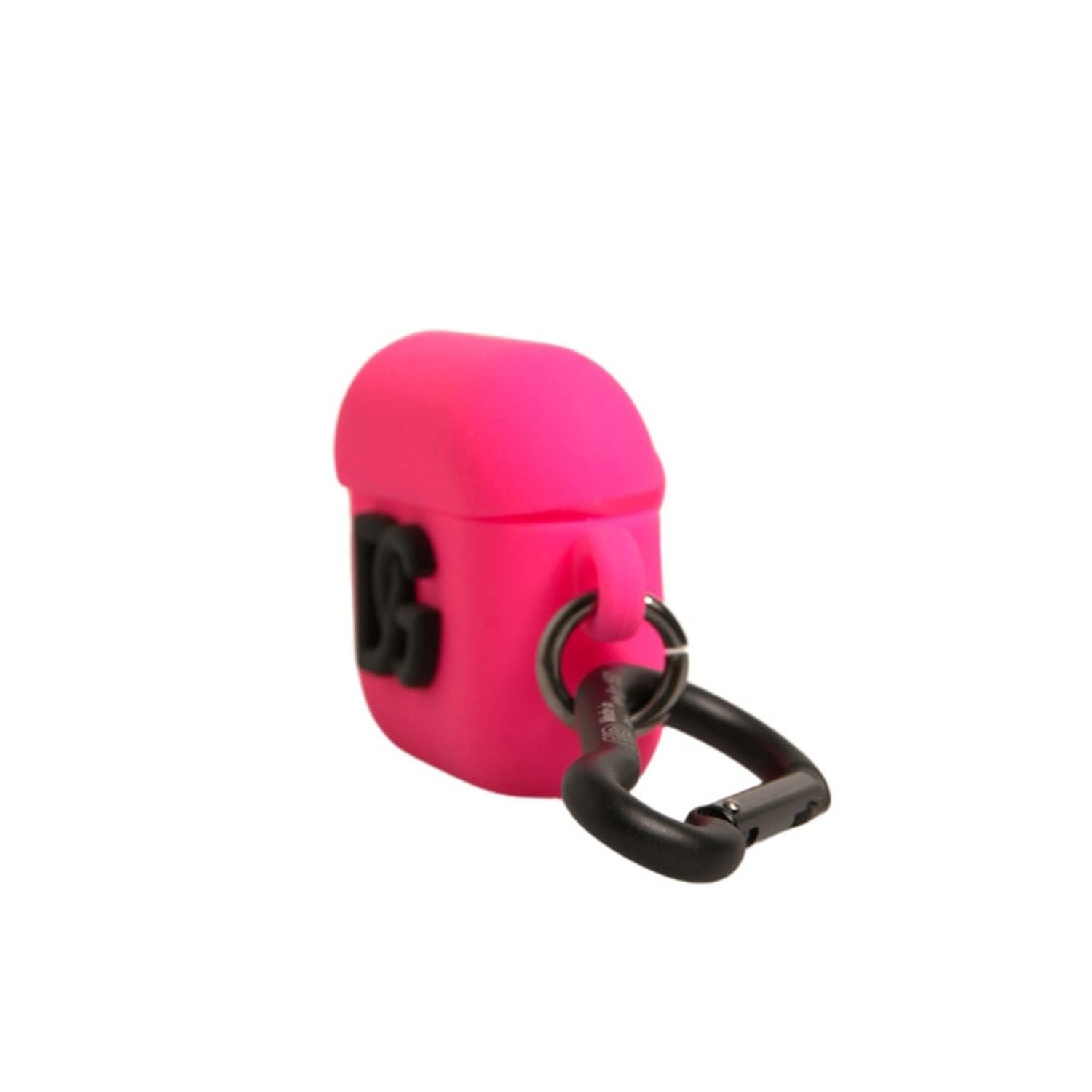 Dolce & Gabbana Pink Silicone Rubber Logo Embossed Airpods Case