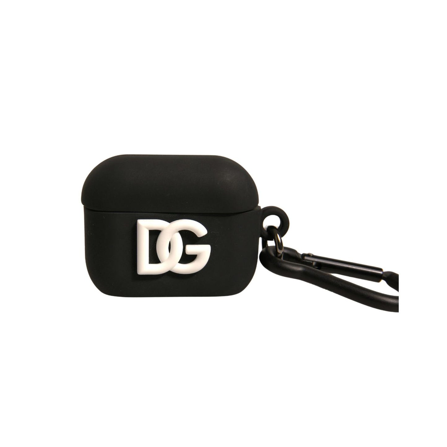 Dolce & Gabbana Black Silicone Rubber Logo Embossed Airpods Case Dolce & Gabbana