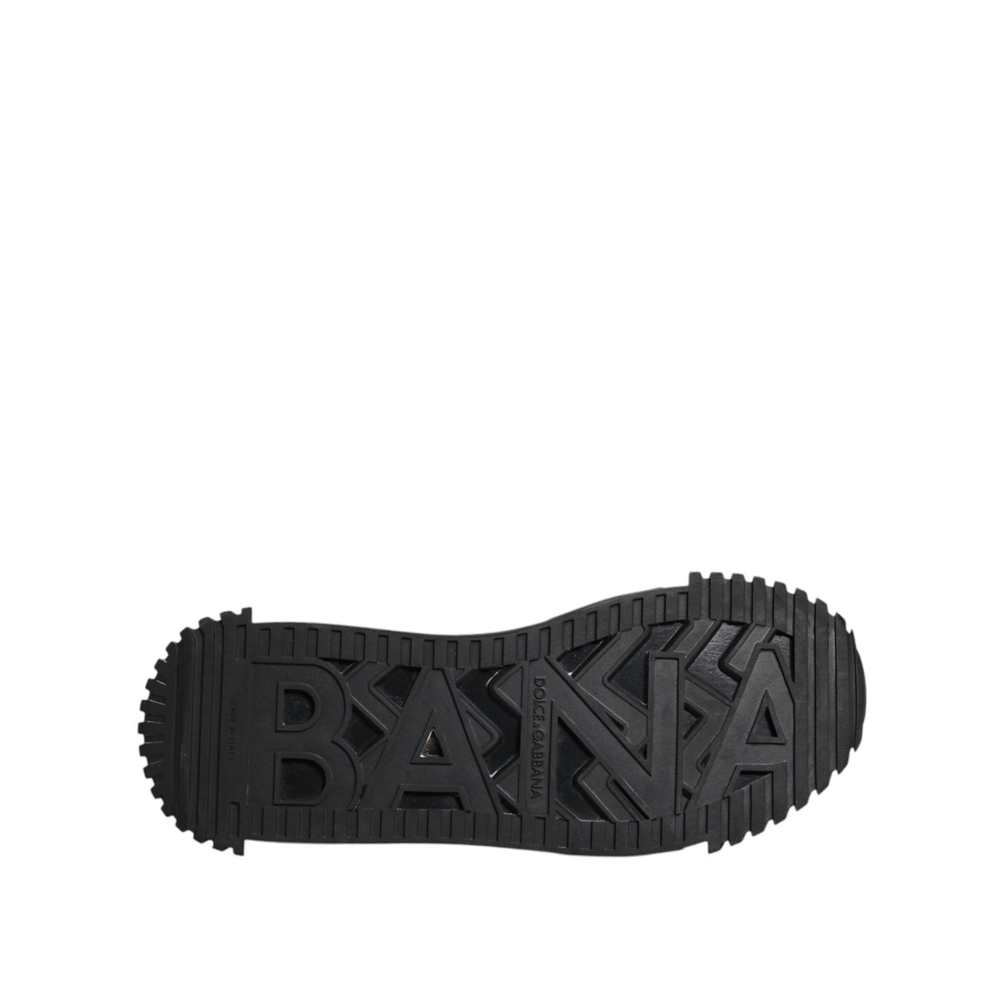 Dolce & Gabbana Black Logo Nylon Low Top NS1 Sneakers Shoes