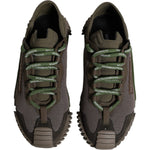 Dolce & Gabbana Army Green Low Top NS1 Men Sneakers Shoes MV6794-39