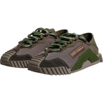 Dolce & Gabbana Army Green Low Top NS1 Men Sneakers Shoes MV6794-39