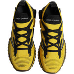 Dolce & Gabbana Yellow SORRENTO Sport Stretch Sneakers Shoes MV6801-39