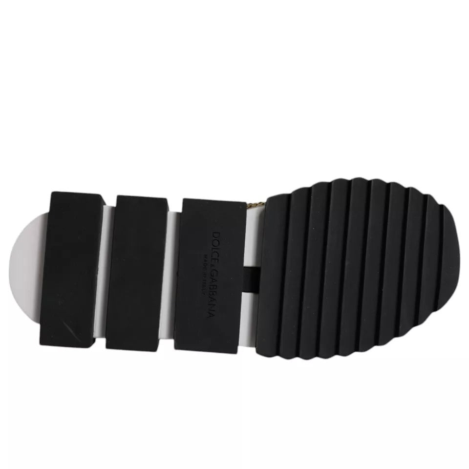 Dolce & Gabbana Gold Rhinestones Sorrento Sneakers Shoes Dolce & Gabbana