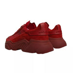 Dolce & Gabbana Red Leather Daymaster Low Top Sneakers Shoes MV6866-42