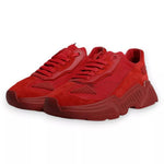 Dolce & Gabbana Red Leather Daymaster Low Top Sneakers Shoes MV6869-43.5