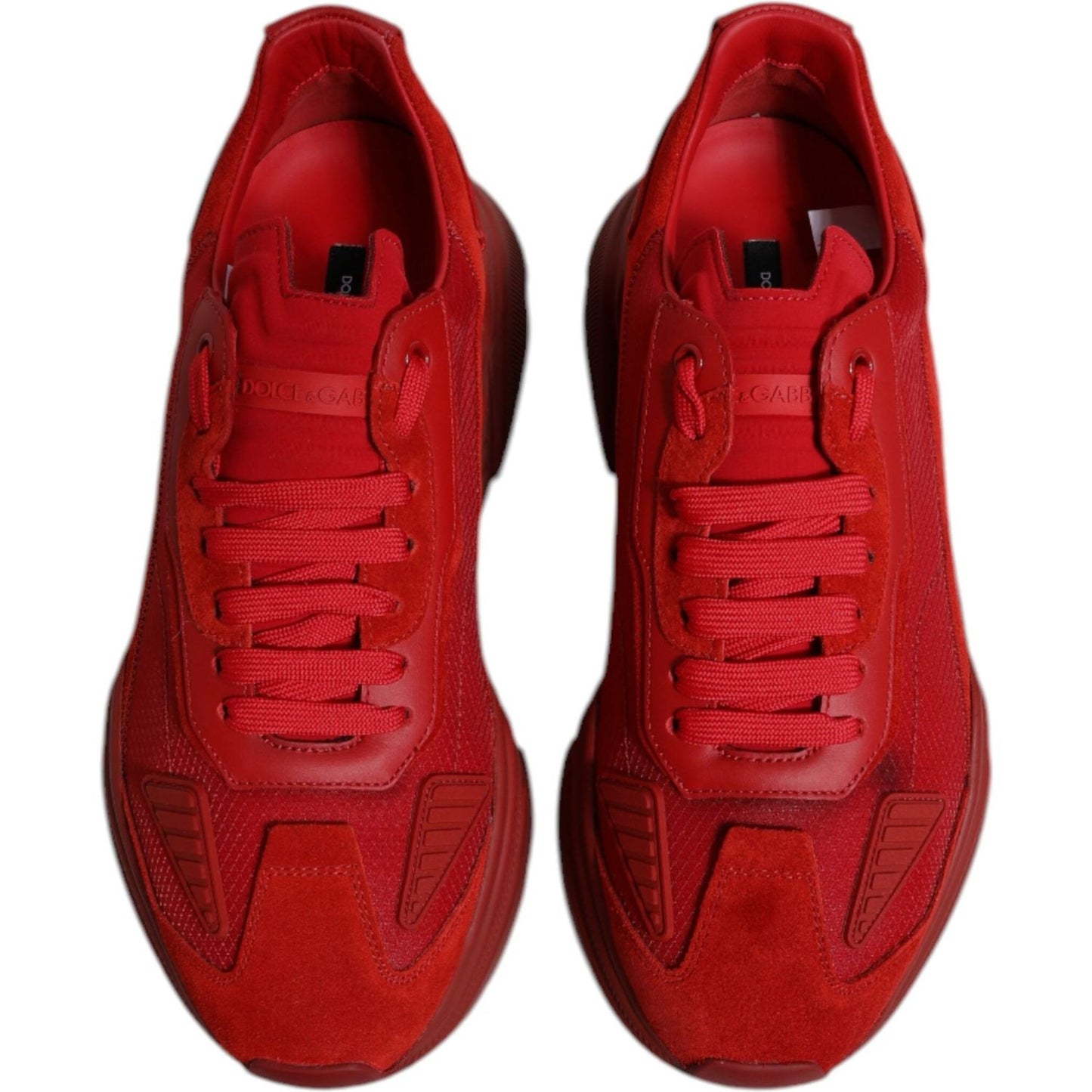 Dolce & Gabbana Red Leather Daymaster Low Top Sneakers Shoes MV6870-39
