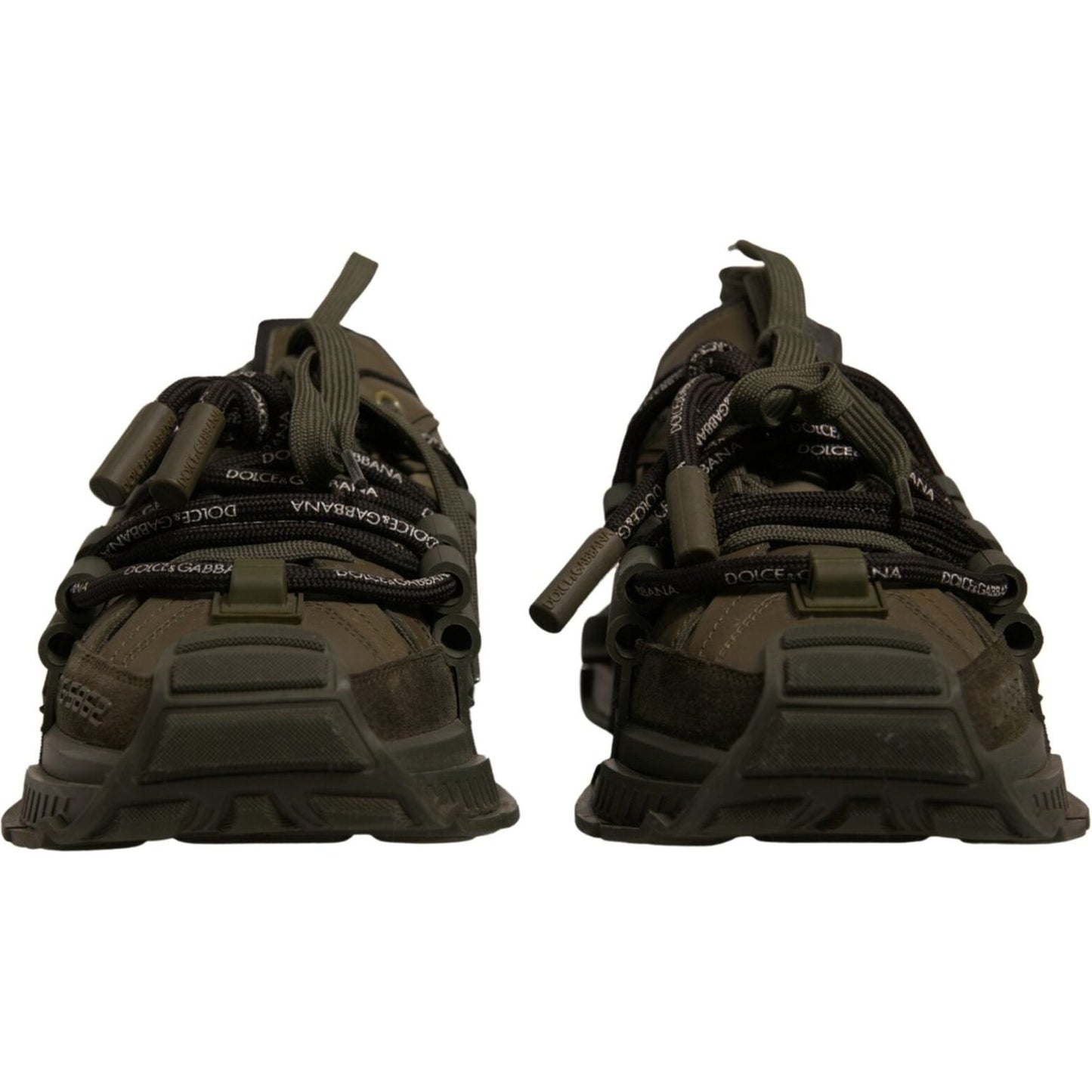 Dolce & Gabbana Military Green Space Low Top Sneakers Shoes MV6896-41