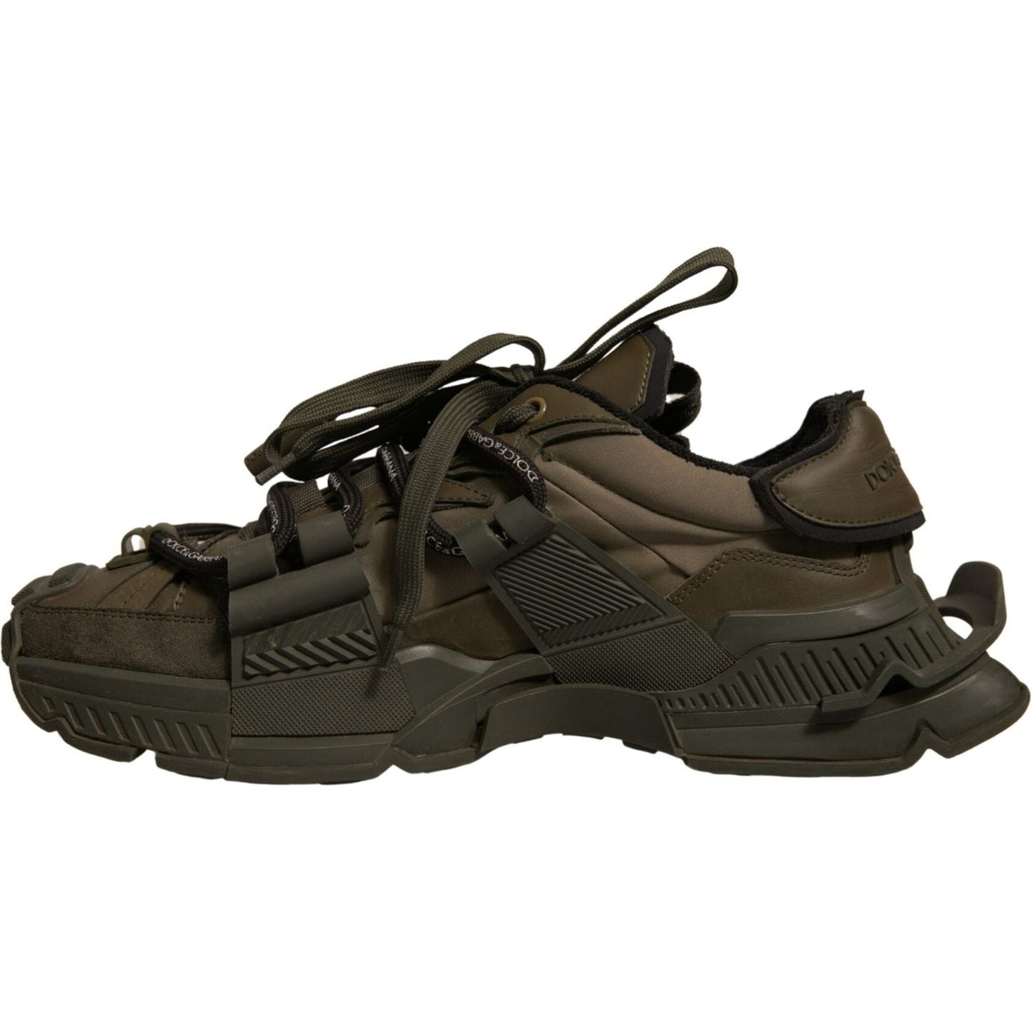 Dolce & Gabbana Military Green Space Low Top Sneakers Shoes MV6896-41