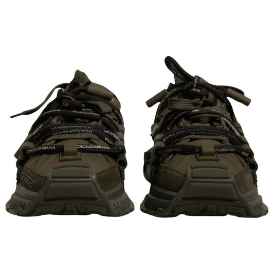 Dolce & Gabbana Military Green Space Low Top Sneakers Shoes MV6899-42.5