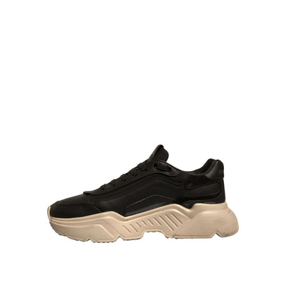 Dolce & Gabbana Black White Daymaster Low Top Sneakers Shoes