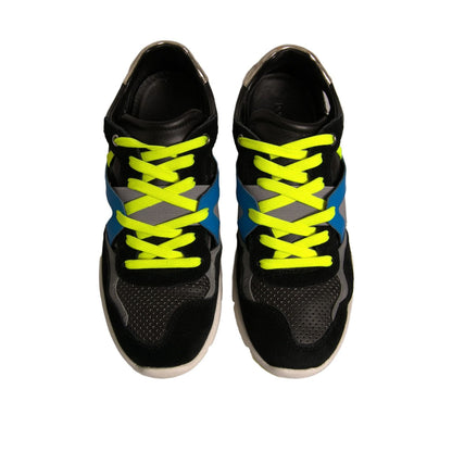 Dolce & Gabbana Multicolor Suede Low Top Sneakers Shoes