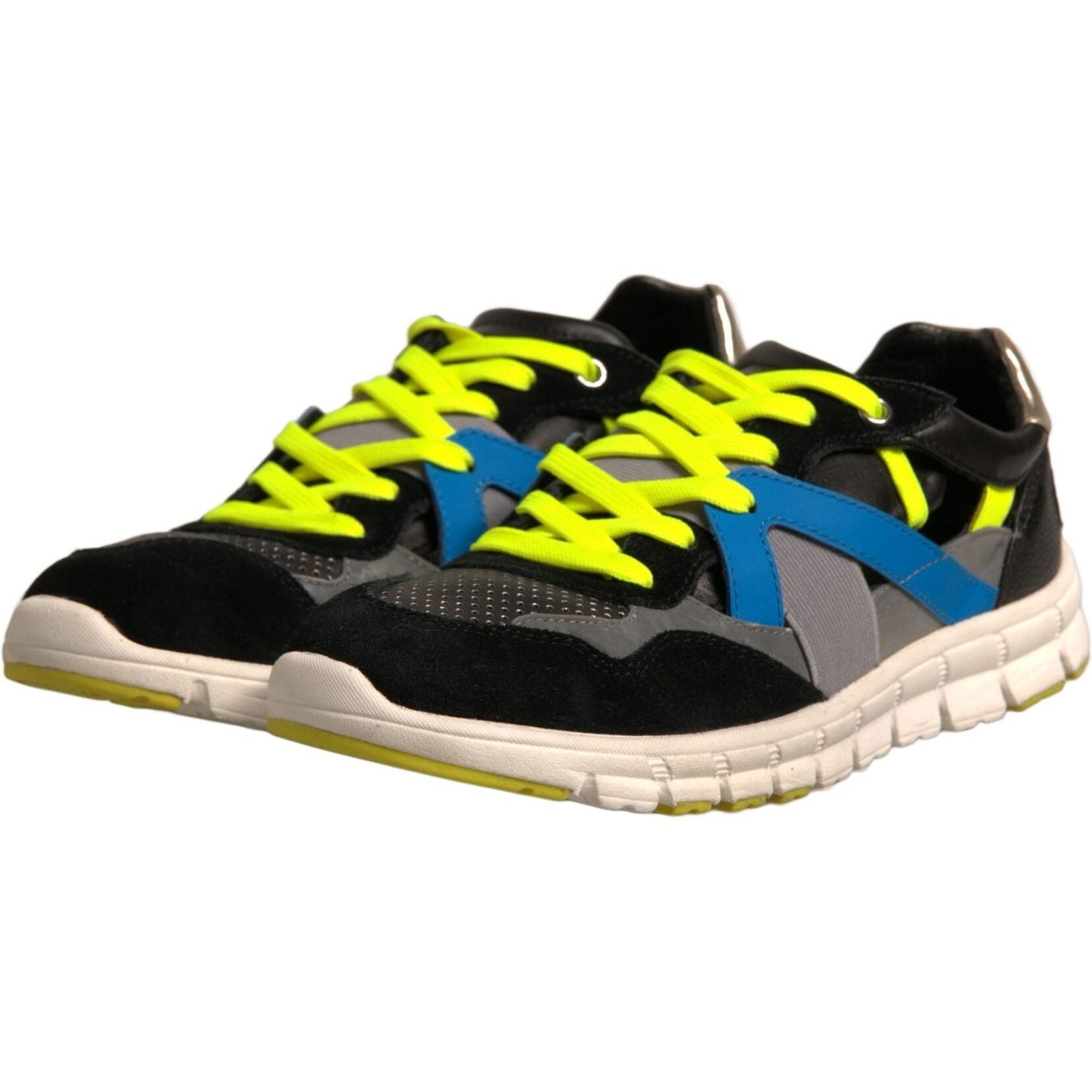 Dolce & Gabbana Multicolor Suede Low Top Sneakers Shoes MV6961-39.5