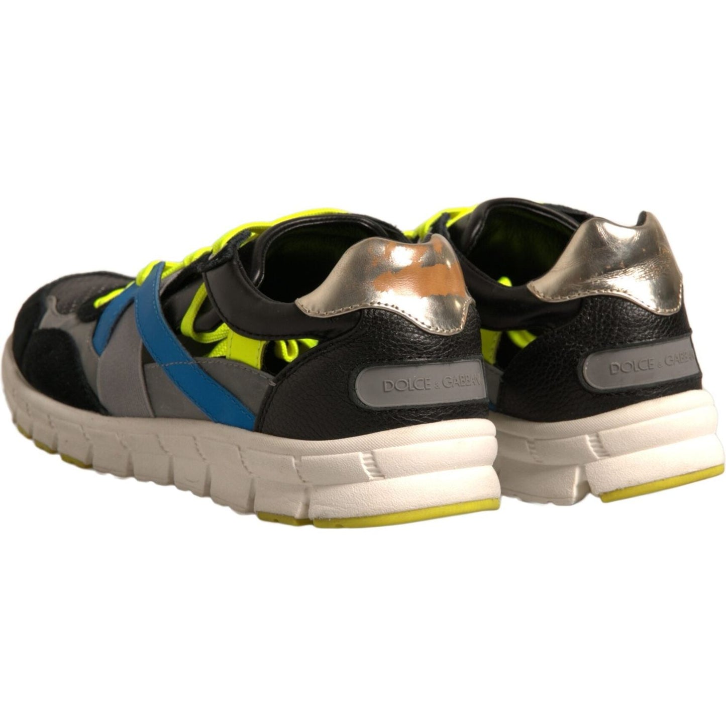 Dolce & Gabbana Multicolor Suede Low Top Sneakers Shoes MV6961-39.5