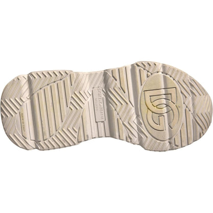 Dolce & Gabbana White Daymaster Leather Low Top Sneakers Shoes