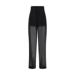 Blumarine Semi-sheer georgette Pants BL-P522P164AN0990-IT44 | L