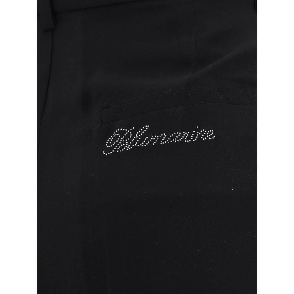 Blumarine Semi-sheer georgette Pants BL-P522P164AN0990-IT44 | L