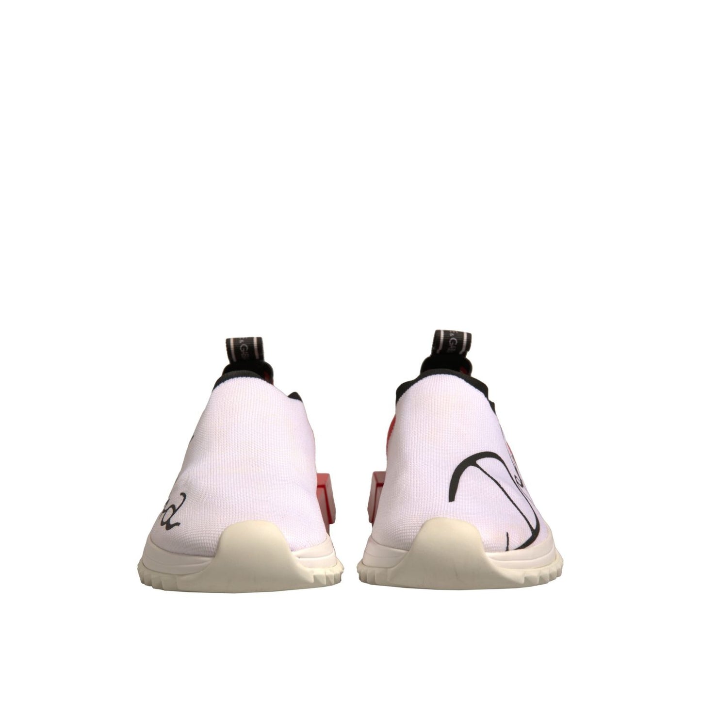 Dolce & Gabbana White Red Low Top Sorrento Sneakers Shoes Dolce & Gabbana