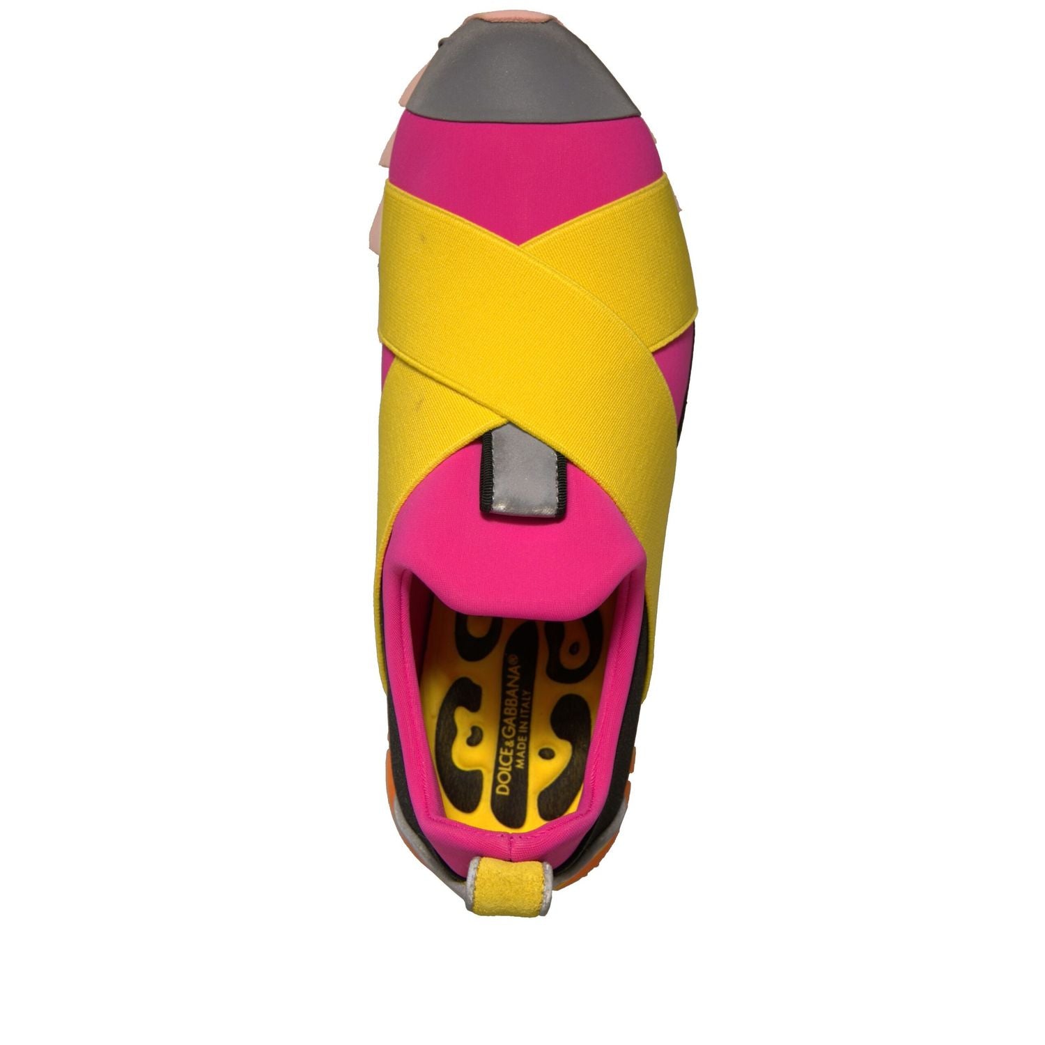 Dolce & Gabbana Multicolor Neoprene Elastic Ibiza Sneakers Shoes