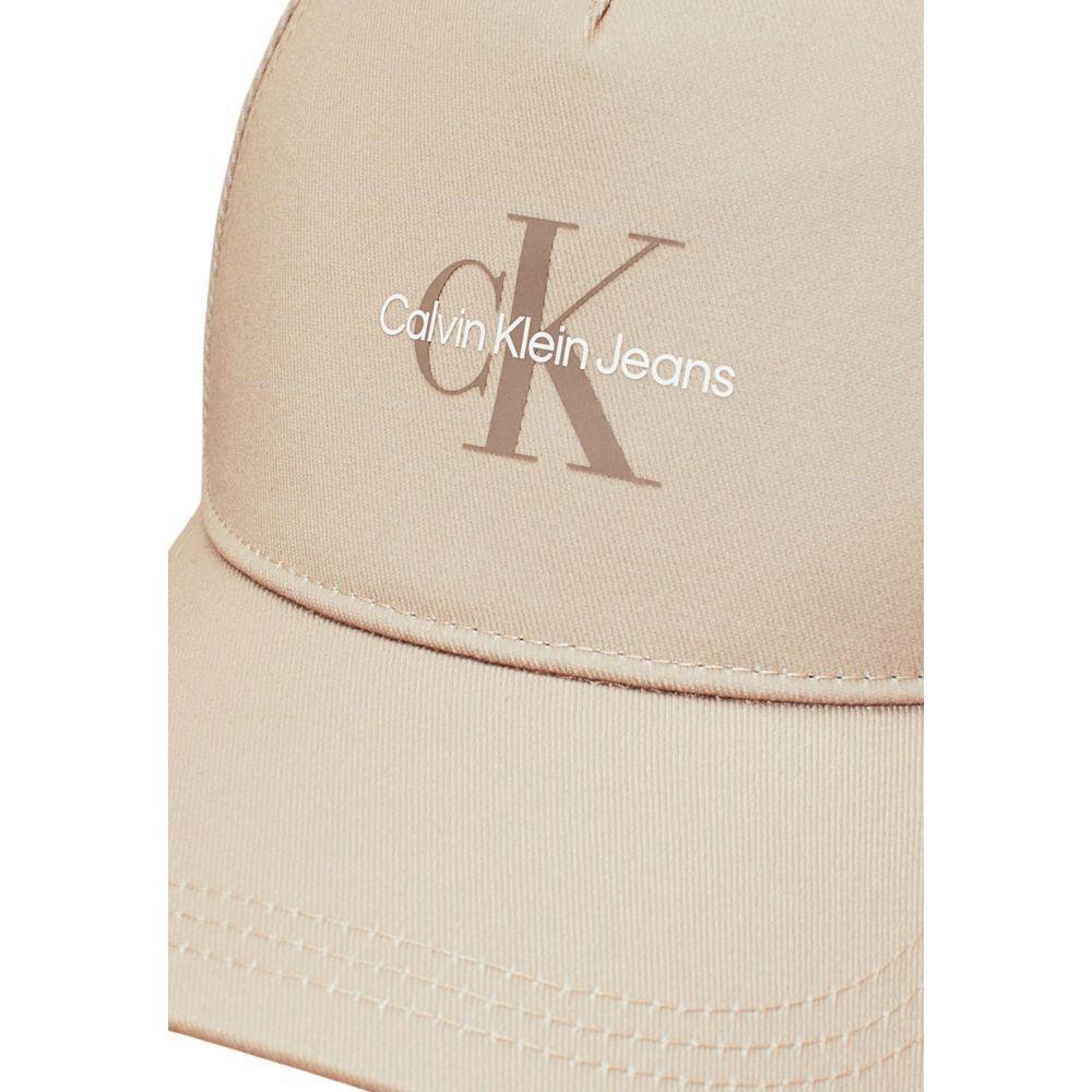 Calvin Klein Jeans Beige Recycled Polyester Caps Baseball Hat CA-16491002507-UNI