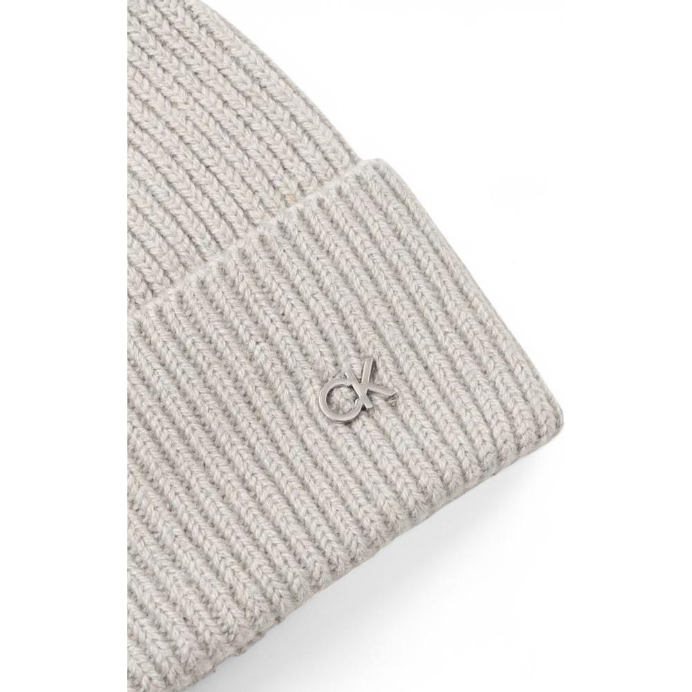 Calvin Klein Gray Wool Caps Baseball Hat CA-16493700137-ONE SIZE