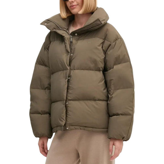 Calvin Klein Jeans Gray Polyester Jackets & Coat CA-16503100147-IT42|M