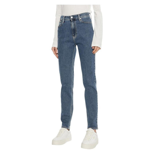 Calvin Klein Jeans Blue Cotton Mom Jean CA-16506700176-W29 | L32