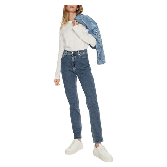 Calvin Klein Jeans Blue Cotton Mom Jean CA-16506700176-W29 | L32
