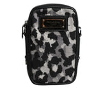 Dolce & Gabbana Multicolor Camouflage Jacquard Logo Plaque Crossbody Bag