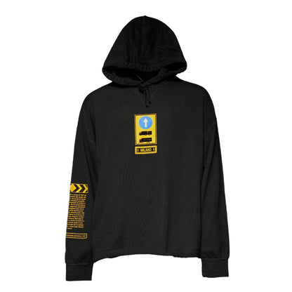 Dolce & Gabbana Black Cotton Hooded DG Shield Pullover Sweater Dolce & Gabbana