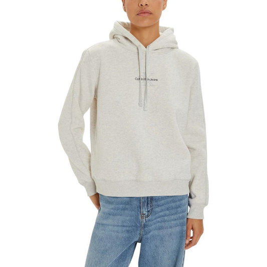 Calvin Klein Jeans Gray Cotton Hoody CA-16505900137-IT38|XS