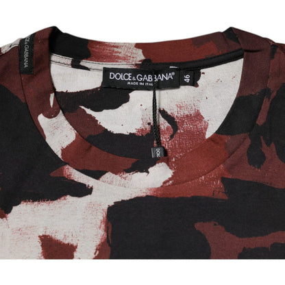 Dolce & Gabbana Multicolor Camouflage Crew Neck T-shirt