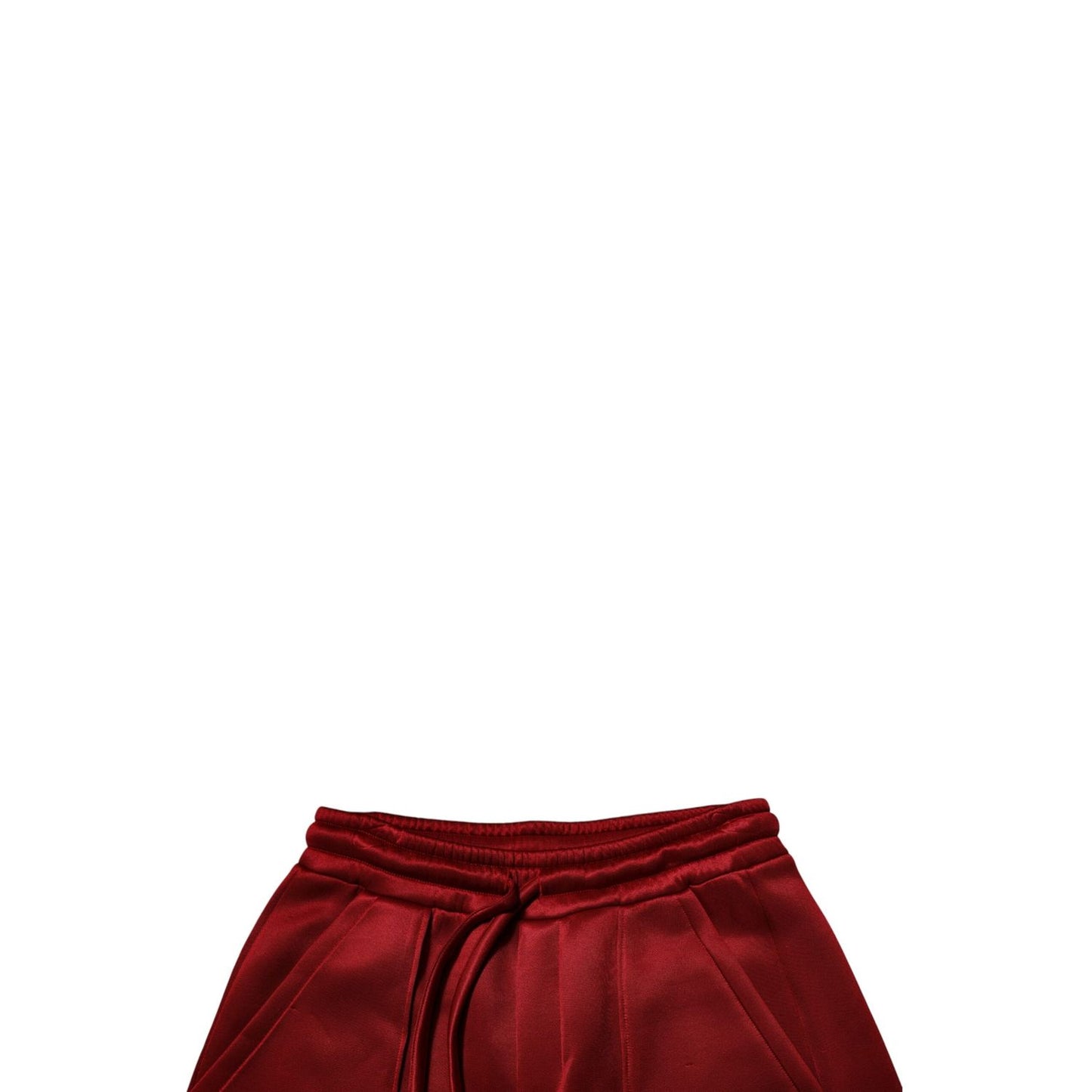 Dolce & Gabbana Maroon Viscose Nylon Mid Waist Bermuda Shorts Dolce & Gabbana
