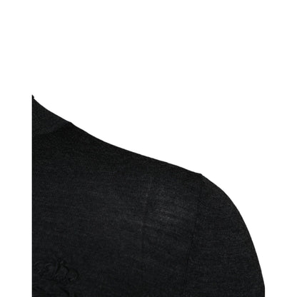 Dolce & Gabbana Black Wool Turtleneck Pullover Sweater Dolce & Gabbana