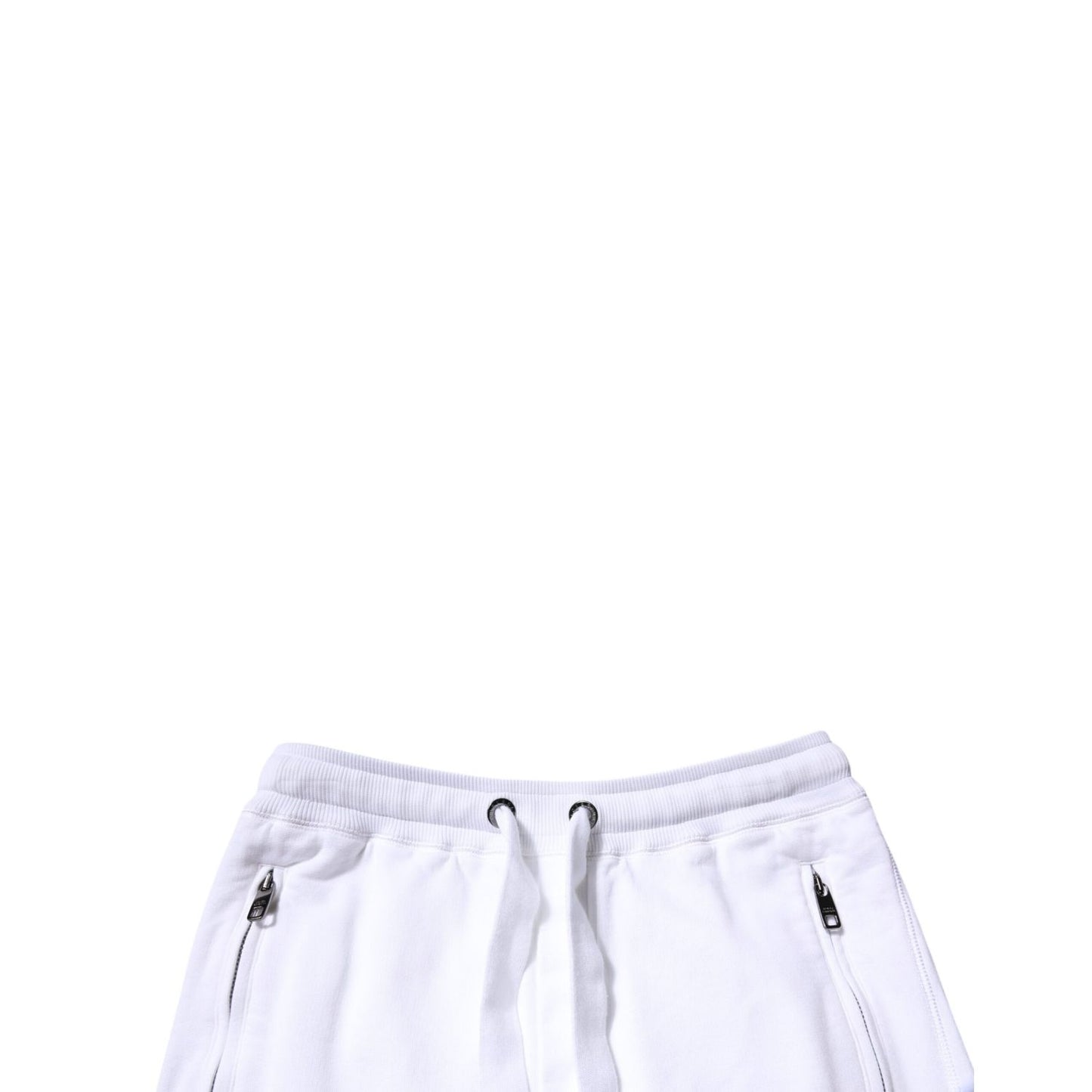 Dolce & Gabbana White Cotton Logo Jogger Pants Dolce & Gabbana
