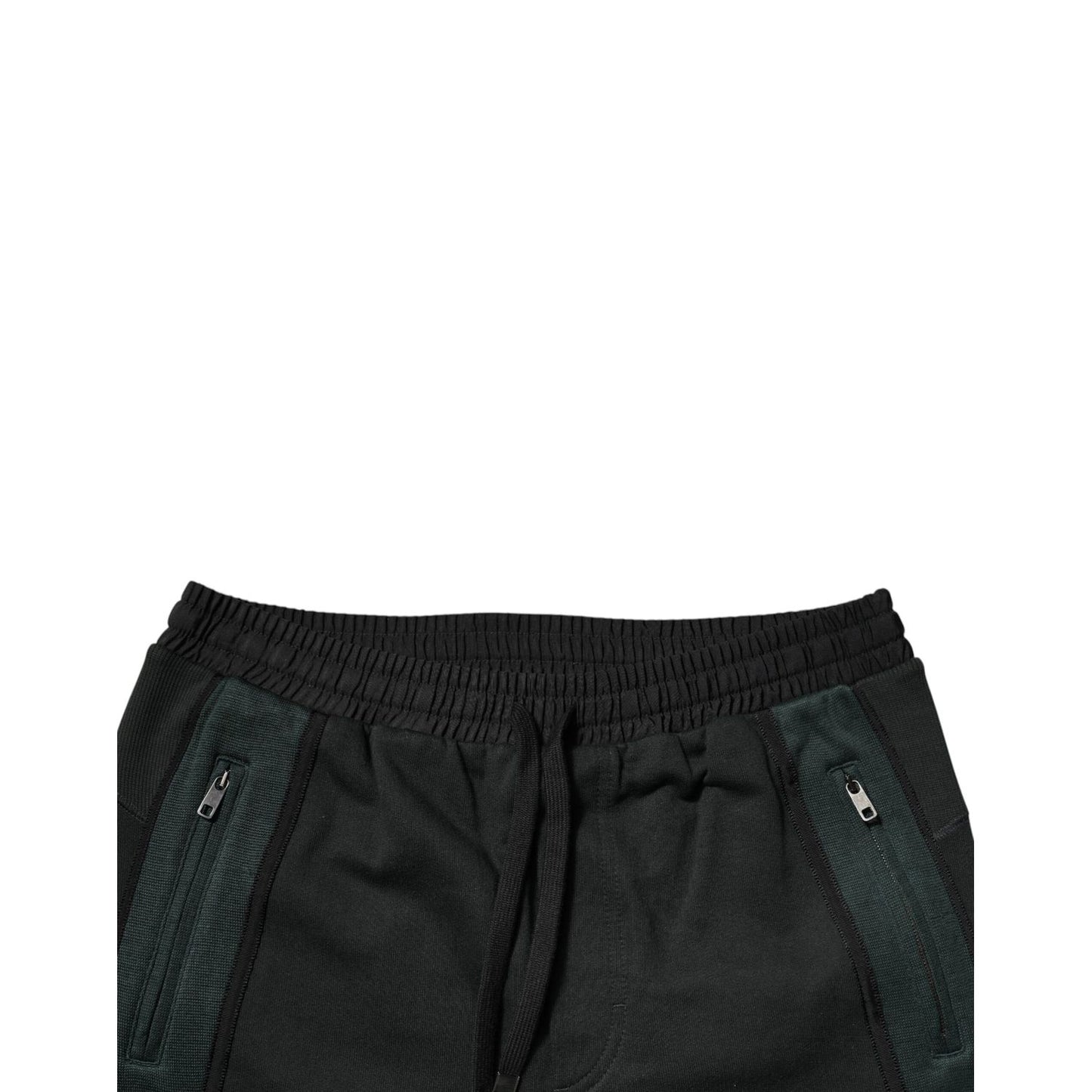 Dolce & Gabbana Black Cotton Blend Jogger Sweatpants Pants Dolce & Gabbana