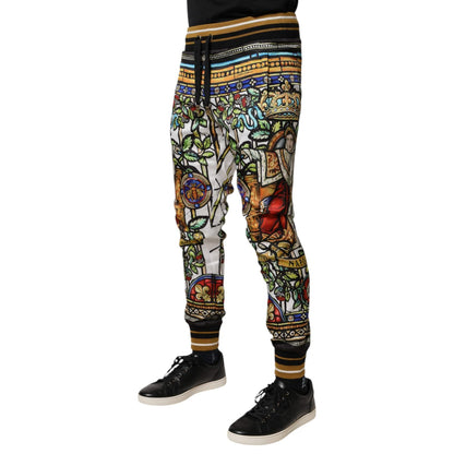 Dolce & Gabbana Multicolor NAPOLEON Jogger Sweatpants Pants Dolce & Gabbana