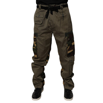 Dolce & Gabbana Multicolor Patchwork Camouflage Cargo Pants Dolce & Gabbana