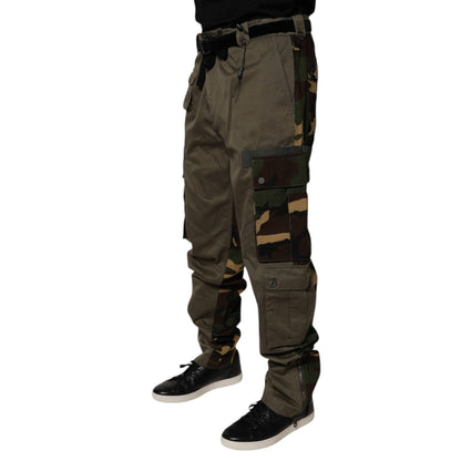 Dolce & Gabbana Multicolor Patchwork Camouflage Cargo Pants Dolce & Gabbana