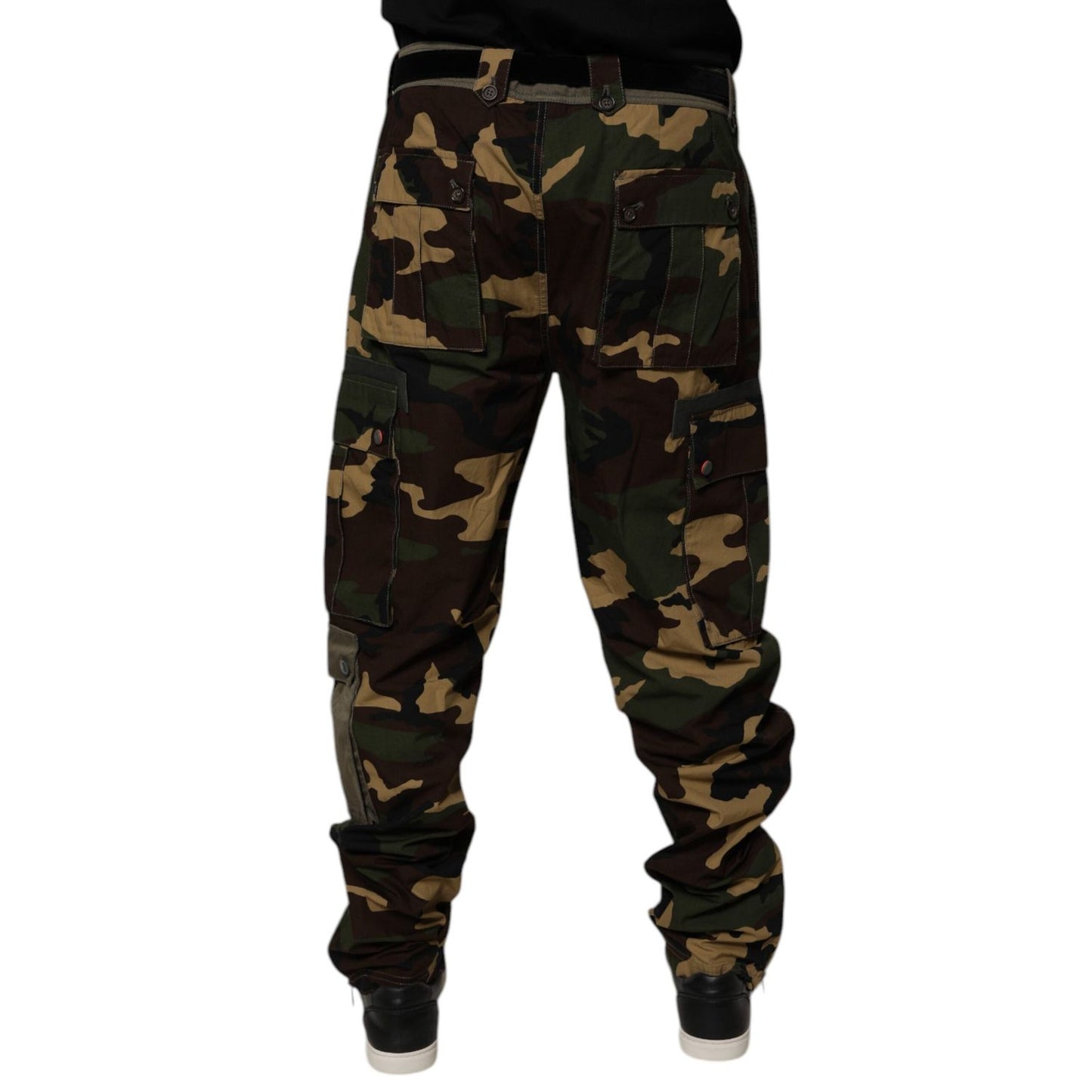 Dolce & Gabbana Multicolor Patchwork Camouflage Cargo Pants Dolce & Gabbana