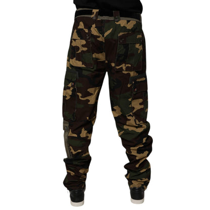 Dolce & Gabbana Multicolor Patchwork Camouflage Cargo Pants Dolce & Gabbana