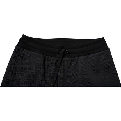 Dolce & Gabbana Black Polyester Men Jogger Sweatpants Pants Dolce & Gabbana