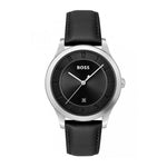 Hugo Boss Black Leather Watch 1728,67434610848,Black,Hugo Boss,Men,New with tags,Watches,Watches for Men - Watches Hugo Boss BO1513984AC