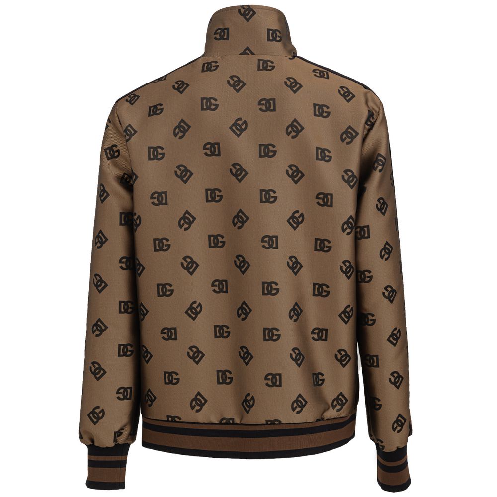 Dolce & Gabbana Bronze Polyester Shell Jacket Dolce & Gabbana