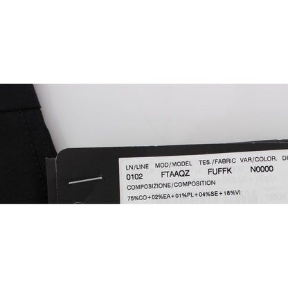 Dolce & Gabbana Black Cotton Stretch Torero Capris Pants Dolce & Gabbana