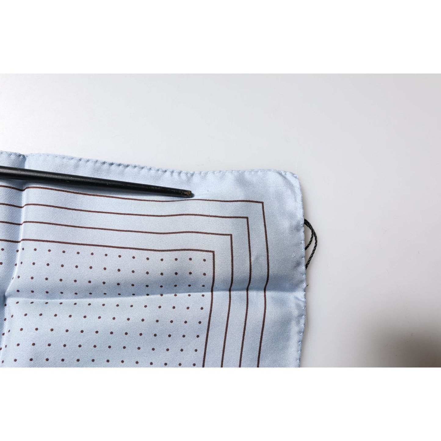 Dolce & Gabbana Sky Blue Polka Dots Square Handkerchief Scarf Dolce & Gabbana