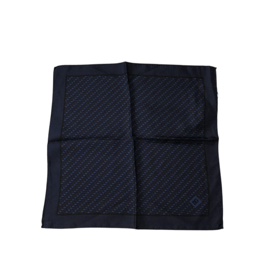 Dolce & Gabbana Dark Blue Fantasy Square Handkerchief Scarf MS7420
