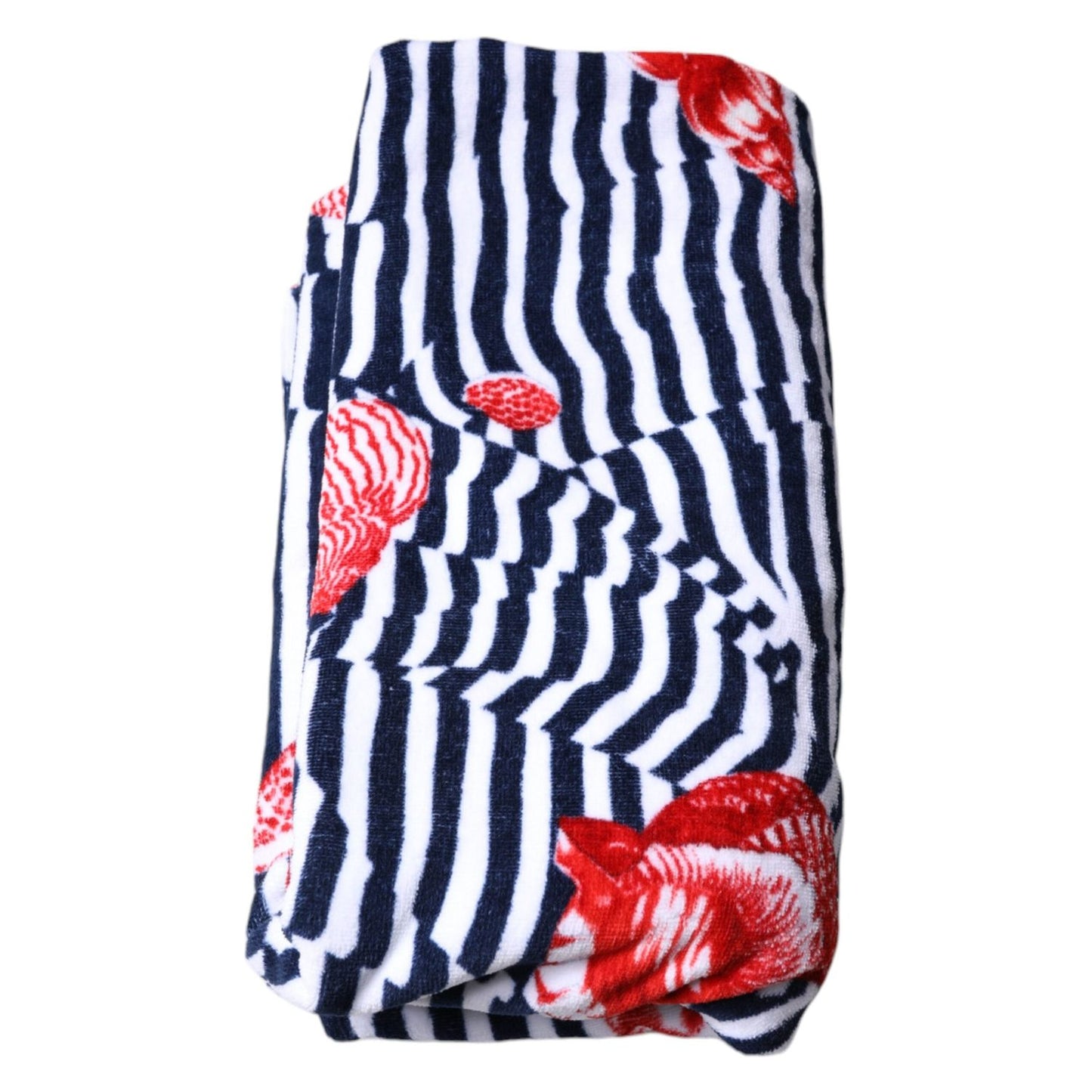 Dolce & Gabbana Multicolor Stripes Seashells Beach Towel MS7446