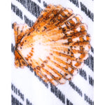Dolce & Gabbana Multicolor Stripes Seashells Beach Towel MS7447